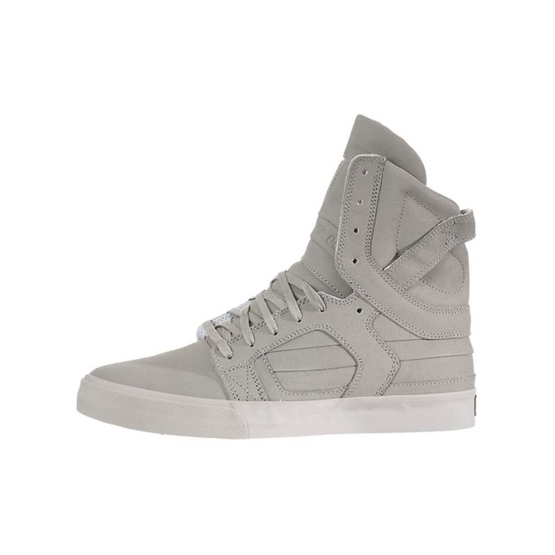 Buty Supra SKYTOP II - Sneakersy Wysokie Męskie - Szare (RWDU-95267)